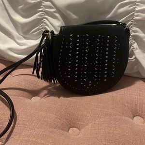 Black crossbody purse